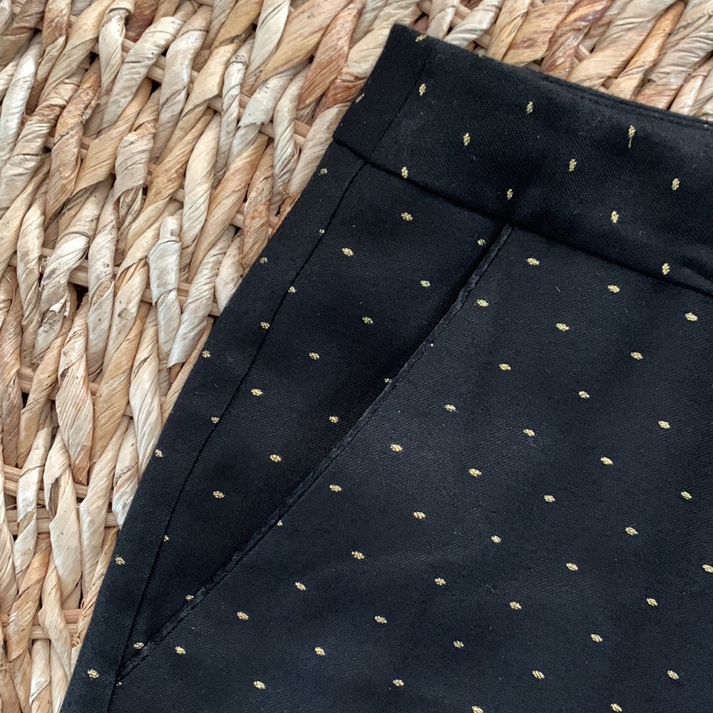 Talbots Gold Polka Dot Ankle Pant sz16 NWT - Picture 6 of 15